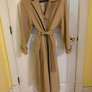 Larry Levine Camel hair long coat
